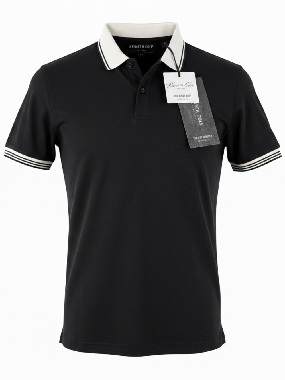 Kenneth Cole New York Men’s Black & White Polo Shirt Size Small NWT
